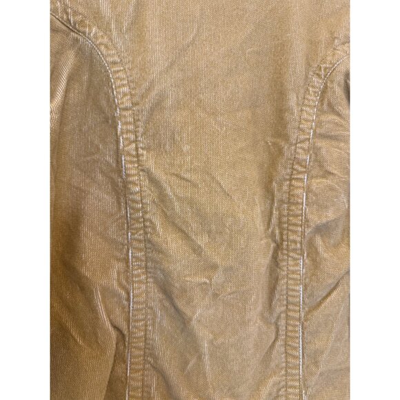 Guess Jeans Womens XL Tan Corduroy Jacket Button Down Long Sleeve Casual Style - Picture 4 of 6